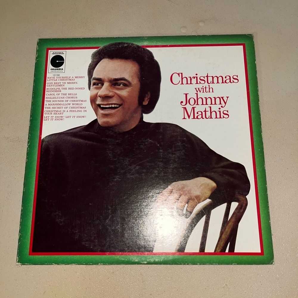 Johnny Mathis Christmas With Vinyl Album
